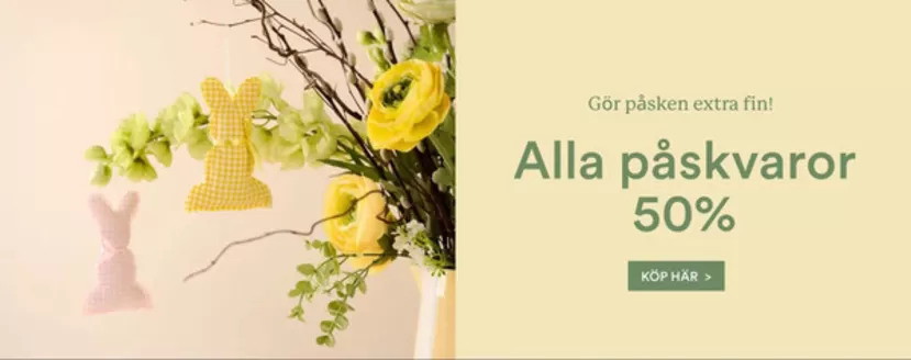 Hemtex-katalog i Haninge | Alla påskvaror 50%! | 2026-03-11T00:00:00.000Z - 2026-03-31T00:00:00.000Z