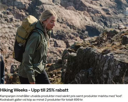 Outnorth-katalog i Stockholm | Hiking Weeks - Upp till 25% rabatt! | 2026-03-26T00:00:00.000Z - 2026-04-09T00:00:00.000Z