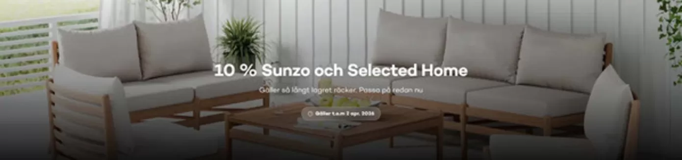 Bra Sommarmöbler-katalog i Arvika | Upp till 10% rabatt! | 2026-03-27T00:00:00.000Z - 2026-04-02T00:00:00.000Z