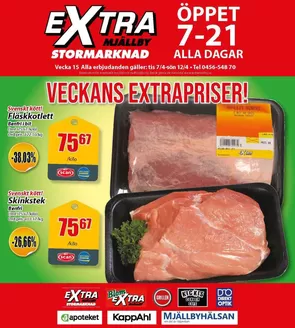 Extra Mjällby Stormarknad-katalog | Extra Mjällby Stormarknad veckans blad | 2026-04-07T00:00:00.000Z - 2026-04-12T00:00:00.000Z