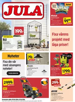 Jula-katalog | kampanjbladet Jula | 2026-04-09T00:00:00.000Z - 2026-04-22T00:00:00.000Z