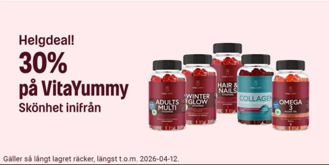 Apotea-katalog | 30% rabatt! | 2026-04-10T00:00:00.000Z - 2026-04-12T00:00:00.000Z