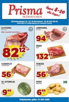 Prisma Skärholmen-katalog i Östra Falmark | Prisma Mat reklambad | 2026-04-13T00:00:00.000Z - 2026-04-19T00:00:00.000Z