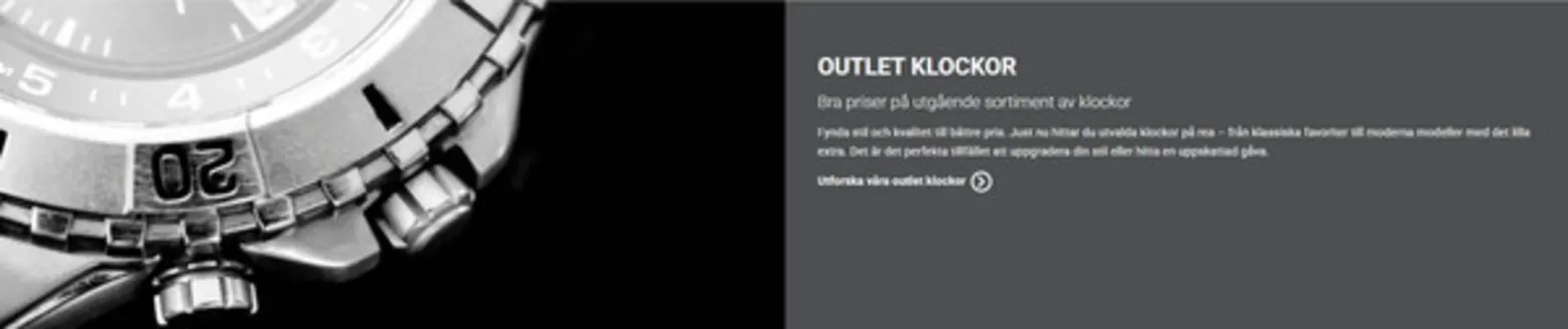 Klockmaster-katalog i Tumba | Outlet Klockor! | 2026-04-22T00:00:00.000Z - 2026-04-30T00:00:00.000Z