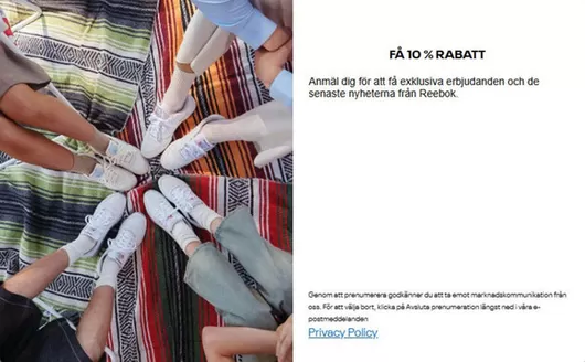 Reebok-katalog | 10% rabatt! | 2026-04-24T00:00:00.000Z - 2026-06-30T00:00:00.000Z