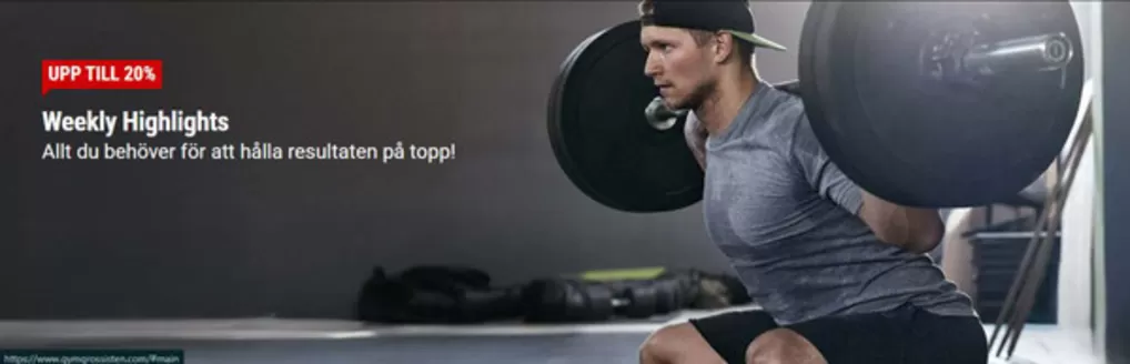 Gymgrossisten-katalog | Upp till 20%! | 2026-04-24T00:00:00.000Z - 2026-04-27T00:00:00.000Z