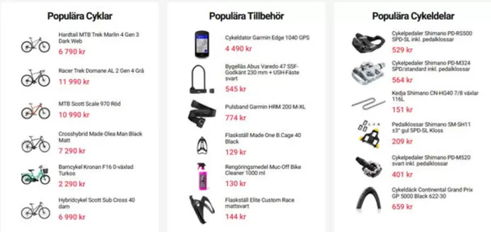 Cykelkraft-katalog | Erbjudanden! | 2026-04-24T00:00:00.000Z - 2026-05-31T00:00:00.000Z