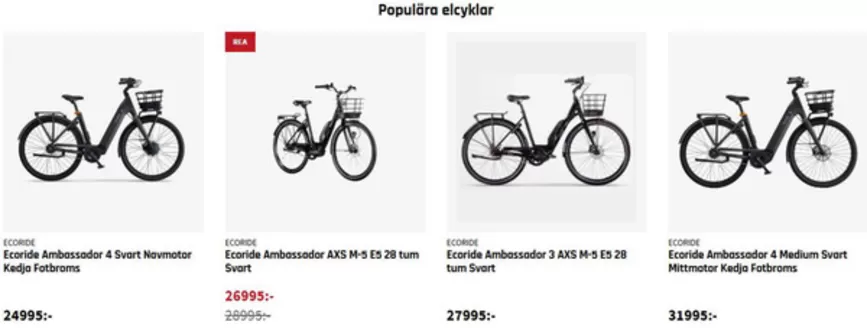 Sport ab-katalog | Populära elcyklar! | 2026-04-24T00:00:00.000Z - 2026-04-30T00:00:00.000Z