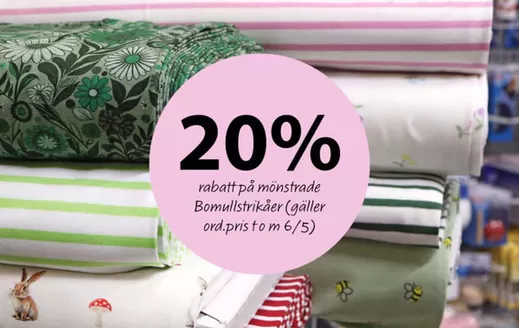 Ohlssons Tyger-katalog i Bjärka-Säby | 20% rabatt! | 2026-05-04T00:00:00.000Z - 2026-05-06T00:00:00.000Z