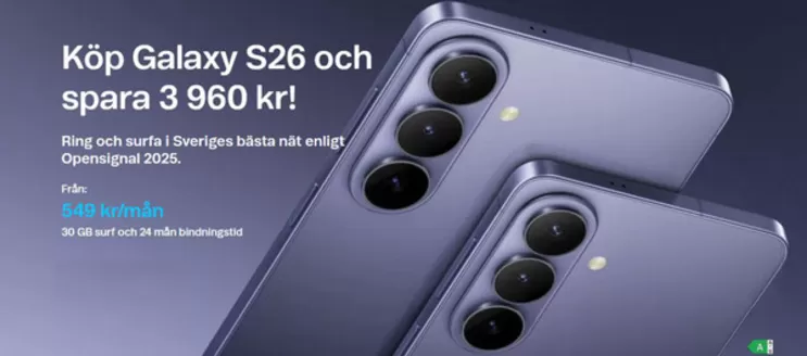 Telenor-katalog i Kristianstad | Exklusiva rabatter! | 2026-05-13T00:00:00.000Z - 2026-05-27T00:00:00.000Z