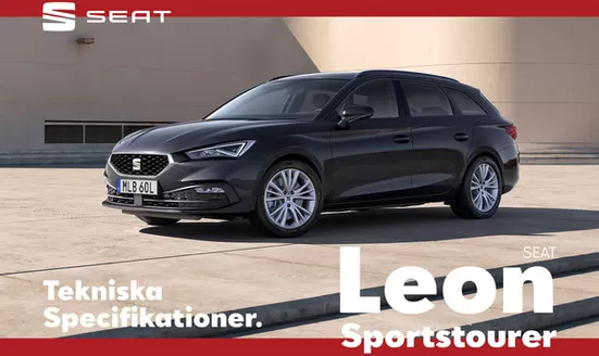 Seat-katalog | Seat Leon tekniska specifikationer | 2026-05-22T00:00:00.000Z - 2026-06-05T00:00:00.000Z