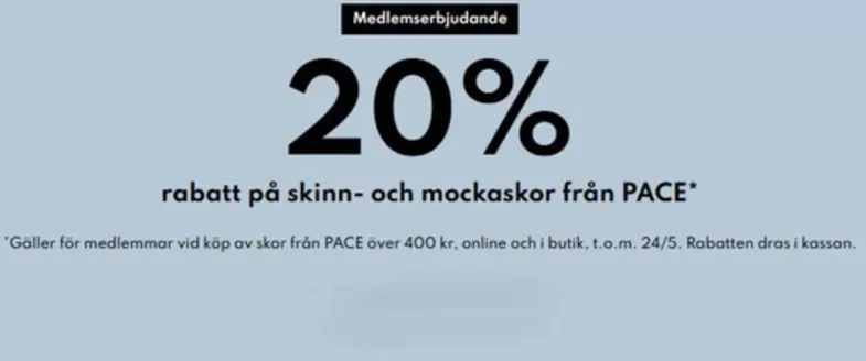 Din sko-katalog | 20% rabatt! | 2026-05-22T00:00:00.000Z - 2026-05-24T00:00:00.000Z