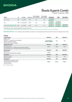 ŠKODA-katalog | Prislista Superb Combi | 2026-05-25T00:00:00.000Z - 2026-06-08T00:00:00.000Z