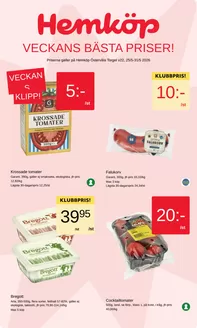 Hemköp-katalog i Sala | Hemköp Östervåla Torget reklamblad | 2026-05-25T00:00:00.000Z - 2026-05-31T00:00:00.000Z
