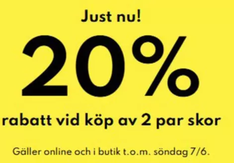 Din sko-katalog i Everöd | 20% rabatt! | 2026-05-29T00:00:00.000Z - 2026-06-07T00:00:00.000Z