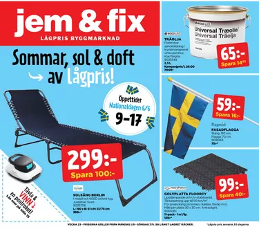 Jem&Fix-katalog | Jem&Fix reklamblad | 2026-05-31T00:00:00.000Z - 2026-06-07T00:00:00.000Z