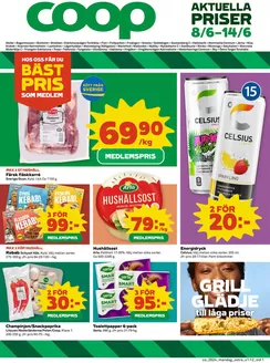 Coop Konsum-katalog | Fantastiska rabatter på utvalda produkter | 2026-06-08T00:00:00.000Z - 2026-06-14T00:00:00.000Z