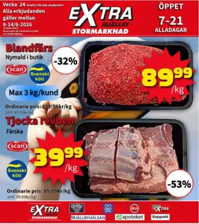 Extra Mjällby Stormarknad-katalog | Extra Mjällby Stormarknad veckans blad | 2026-06-08T00:00:00.000Z - 2026-06-14T00:00:00.000Z