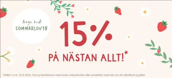 Babyland-katalog | 15% rabatt! | 2026-06-10T00:00:00.000Z - 2026-06-15T00:00:00.000Z