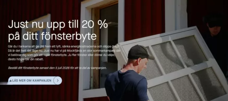 Mockfjärds-katalog i Årnäs (Halland) | Upp till 20%! | 2026-06-11T00:00:00.000Z - 2026-07-05T00:00:00.000Z