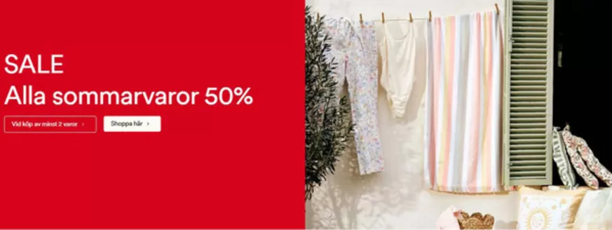 Hemtex-katalog | SALE! Alla sommarvaror 50% ! | 2026-06-22T00:00:00.000Z - 2026-07-05T00:00:00.000Z