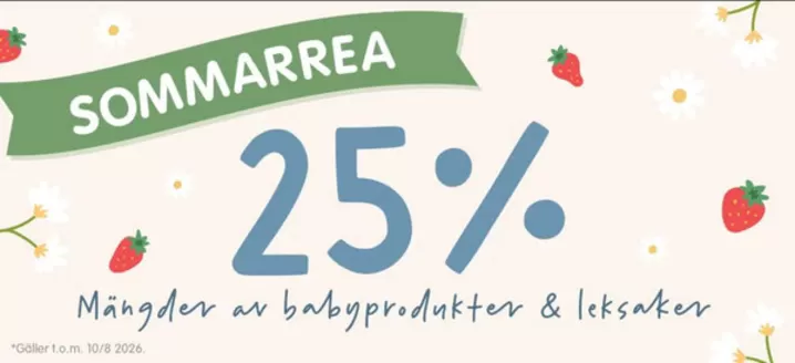 Babyland-katalog | 25% rabatt! | 2026-06-29T00:00:00.000Z - 2026-08-10T00:00:00.000Z