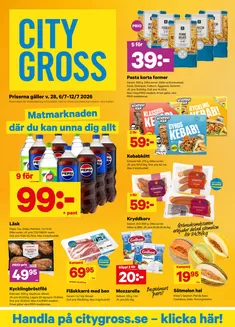 City Gross-katalog | City Gross Reklamblad v.28 | 2026-07-04T00:00:00.000Z - 2026-07-12T00:00:00.000Z