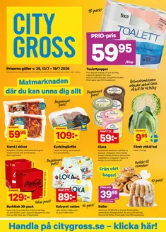 City Gross-katalog i Åkersberga | City Gross Reklamblad v.29 | 2026-07-11T00:00:00.000Z - 2026-07-19T00:00:00.000Z