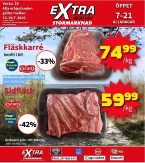 Extra Mjällby Stormarknad-katalog | Extra Mjällby Stormarknad veckans blad | 2026-07-13T00:00:00.000Z - 2026-07-19T00:00:00.000Z