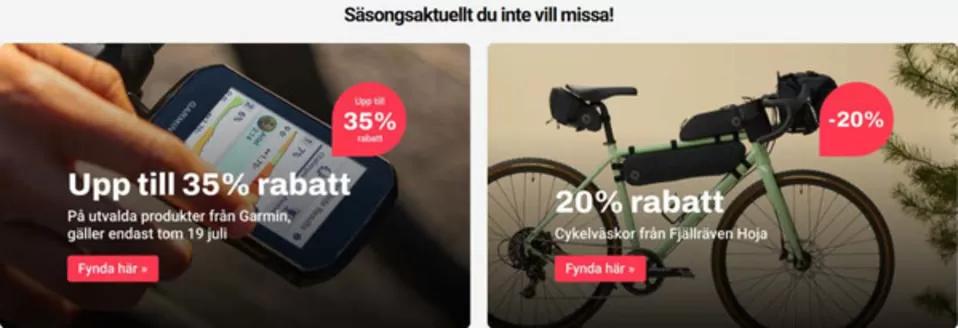 Cykelkraft-katalog | 20-35% rabatt! | 2026-07-13T00:00:00.000Z - 2026-07-19T00:00:00.000Z
