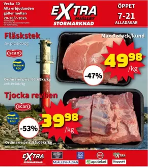 Extra Mjällby Stormarknad-katalog | Extra Mjällby Stormarknad veckans blad | 2026-07-20T00:00:00.000Z - 2026-07-26T00:00:00.000Z