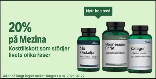 Apotea-katalog | 20% rabatt! | 2026-07-20T00:00:00.000Z - 2026-07-27T00:00:00.000Z