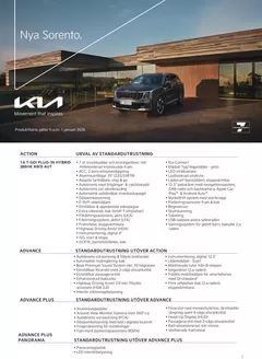 Kia-katalog i Vargön | Kia sweden sorento spec | 2026-01-01T00:00:00.000Z - 2026-12-31T00:00:00.000Z