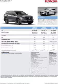 Honda-katalog i Mariestad | CR V Prislista juli 2026 | 2026-01-01T00:00:00.000Z - 2026-12-31T00:00:00.000Z