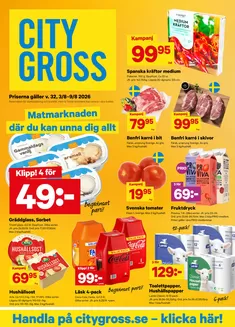 City Gross-katalog i Örebro | City Gross Reklamblad v.32 | 2026-08-01T00:00:00.000Z - 2026-08-09T00:00:00.000Z
