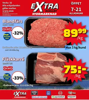 Extra Mjällby Stormarknad-katalog | Extra Mjällby Stormarknad veckans blad | 2026-08-03T00:00:00.000Z - 2026-08-09T00:00:00.000Z