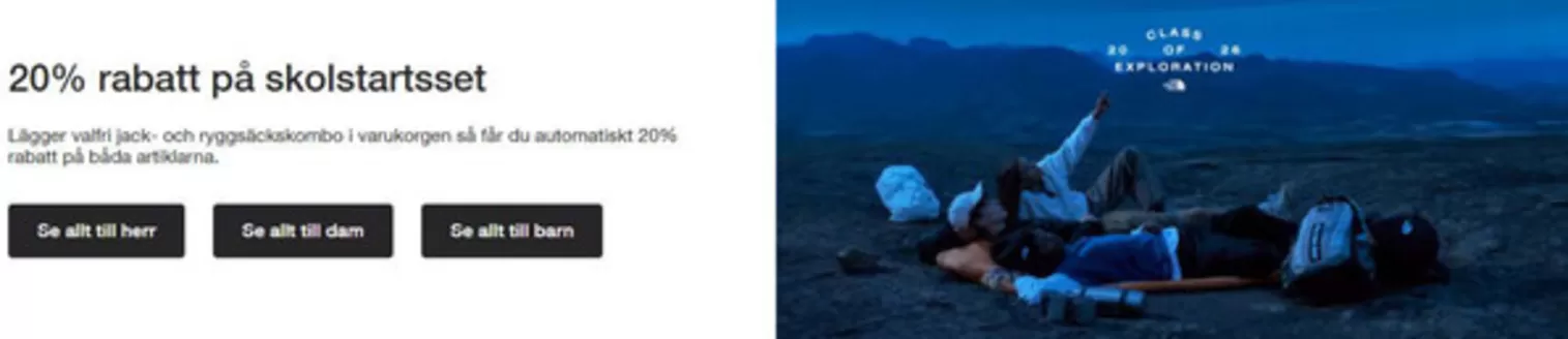 The North Face-katalog | 20% rabatt! | 2026-08-13T00:00:00.000Z - 2026-08-27T00:00:00.000Z