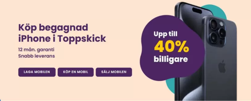 Fix My Phone-katalog i Tings Nöbbelöv | Upp till 40%! | 2026-08-14T00:00:00.000Z - 2026-08-29T00:00:00.000Z