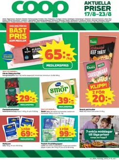 Coop Konsum-katalog i Uppsala | Coop Konsum reklamblad | 2026-08-17T00:00:00.000Z - 2026-08-23T00:00:00.000Z