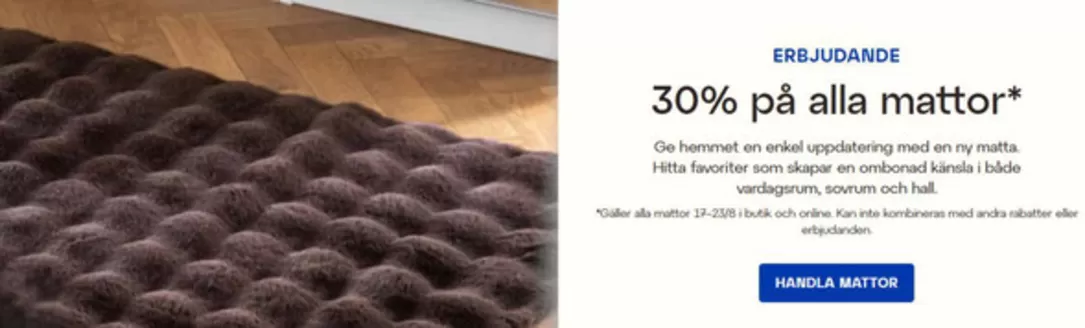 Lagerhaus-katalog | 30% rabatt! | 2026-08-19T00:00:00.000Z - 2026-08-23T00:00:00.000Z