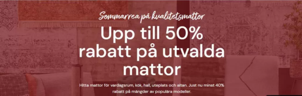 Matt-tema-katalog | Upp till 50% rabatt! | 2026-08-19T00:00:00.000Z - 2026-09-06T00:00:00.000Z