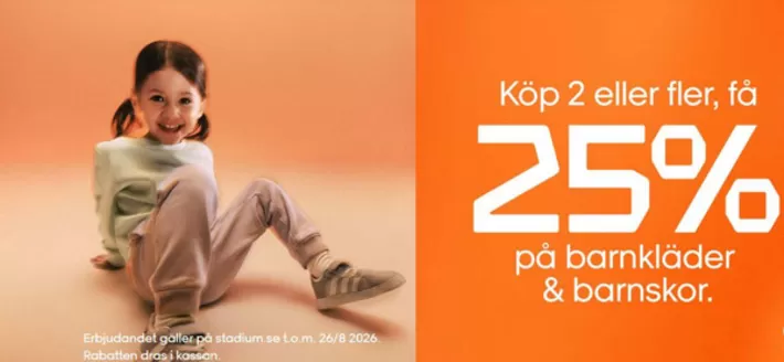 Stadium-katalog | Köp 2 få 25%! | 2026-08-21T00:00:00.000Z - 2026-08-26T00:00:00.000Z