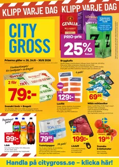 City Gross-katalog i Norrtälje | City Gross Reklamblad v.35 | 2026-08-22T00:00:00.000Z - 2026-08-30T00:00:00.000Z
