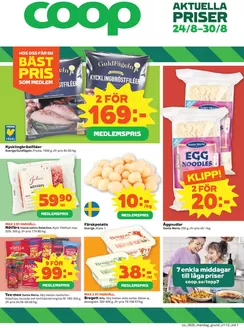 Coop Konsum-katalog | Top-erbjudanden för sparrävar | 2026-08-24T00:00:00.000Z - 2026-08-30T00:00:00.000Z