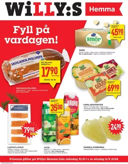 Willys-katalog i Helsingborg | Willys reklamblad | 2026-08-31T00:00:00.000Z - 2026-09-06T00:00:00.000Z