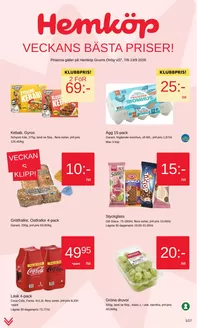 Hemköp-katalog i Värmskog | Hemköp Grums Orrby reklamblad | 2026-09-07T00:00:00.000Z - 2026-09-13T00:00:00.000Z