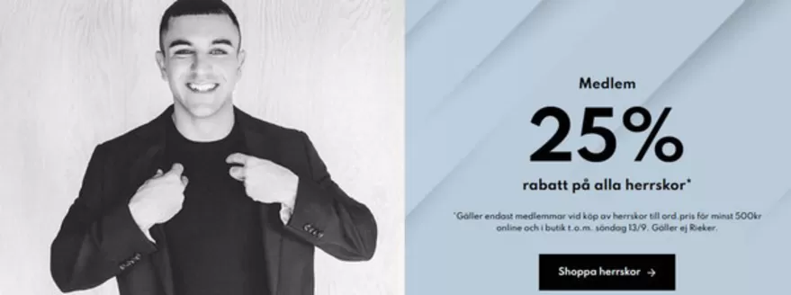 Din sko-katalog | 25% rabatt! | 2026-09-10T00:00:00.000Z - 2026-09-13T00:00:00.000Z