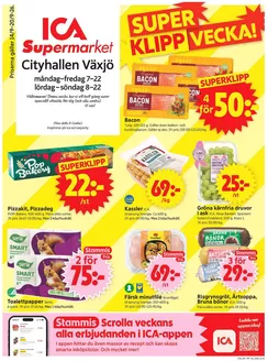 ICA Supermarket-katalog | Exklusiva deals och fynd | 2026-09-14T00:00:00.000Z - 2026-09-28T00:00:00.000Z
