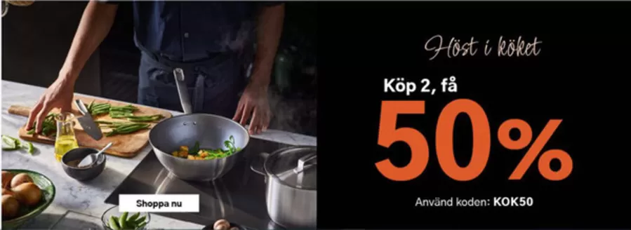 Kitch'n-katalog | 50% rabatt! | 2026-09-14T00:00:00.000Z - 2026-09-28T00:00:00.000Z