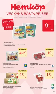 Hemköp-katalog i Tyresö | Hemköp Haninge C reklamblad | 2026-09-14T00:00:00.000Z - 2026-09-20T00:00:00.000Z